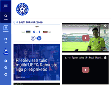 Tablet Screenshot of jalgpall.ee